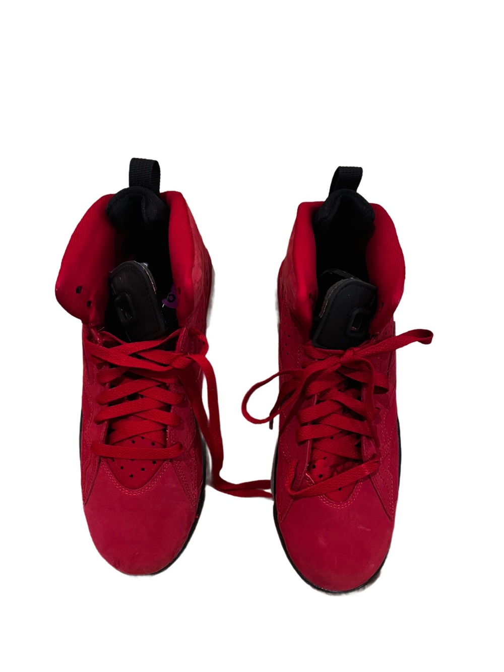 Boy’s 6 Jordan 5 Retro 2021 Mid Raging Bull Sneakers Shoes Red Bred Worn Once!